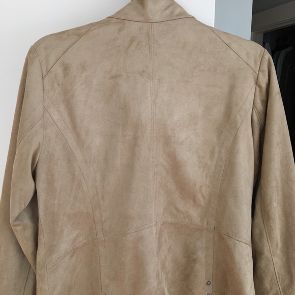 Christopher Banks camel suede jacket - petite M - Picture 7 of 10